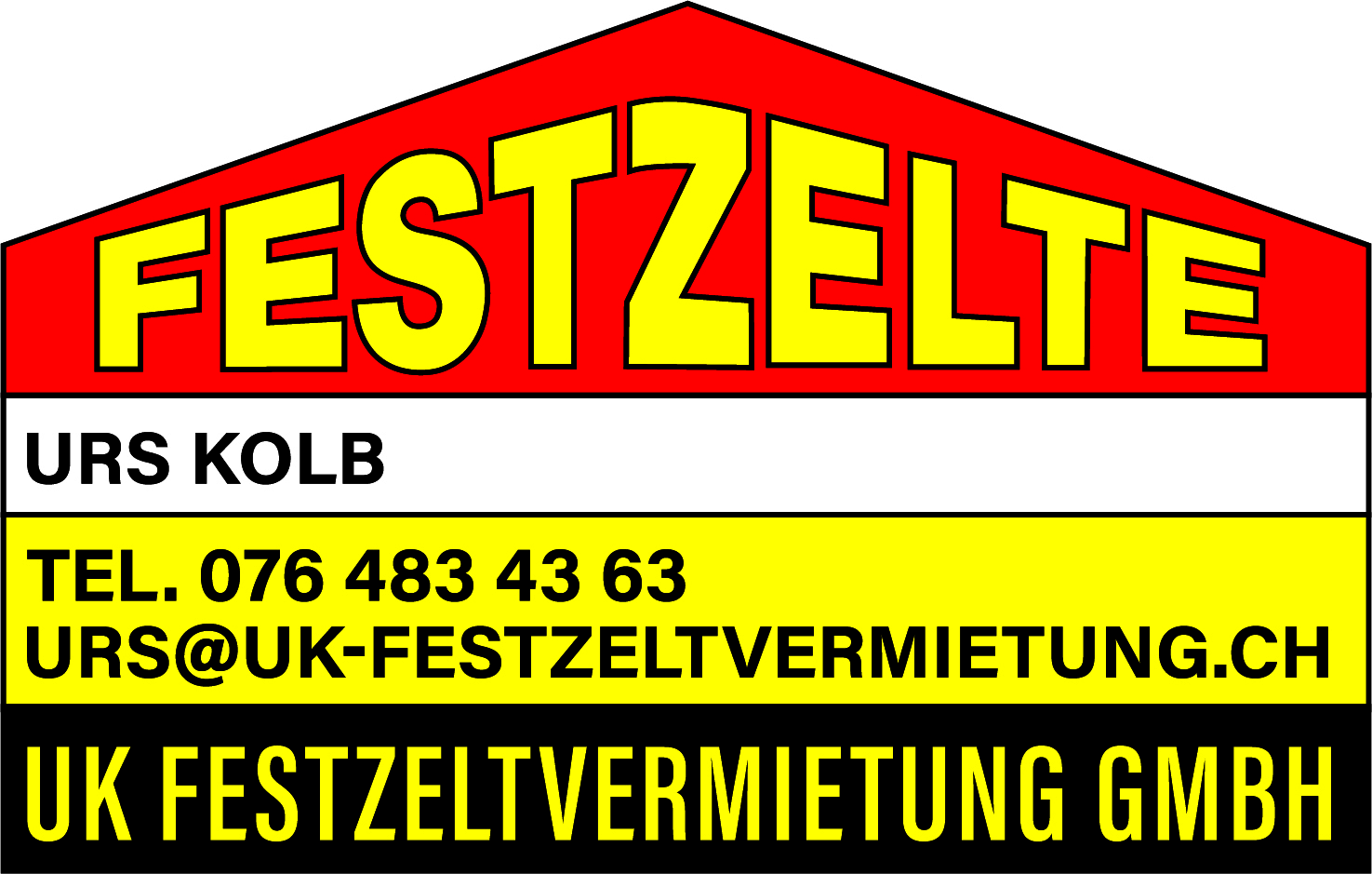 UK Festzeltvermietung GmbH Sulgen - Visitenkarte